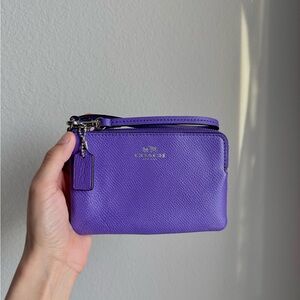 Coach Vibrant Purple Wristlet